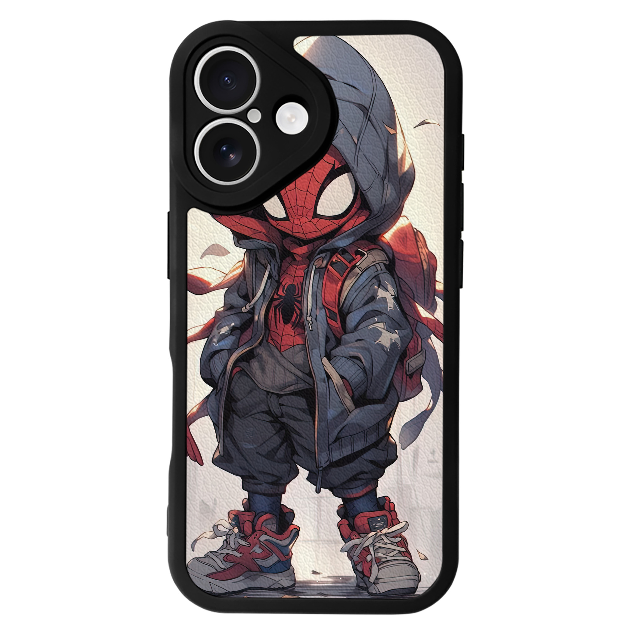 Spider Man スパイダーマン 【iPhone 16シリーズ対応】シリコンスマホケース（レザー調） 材質：シリコン